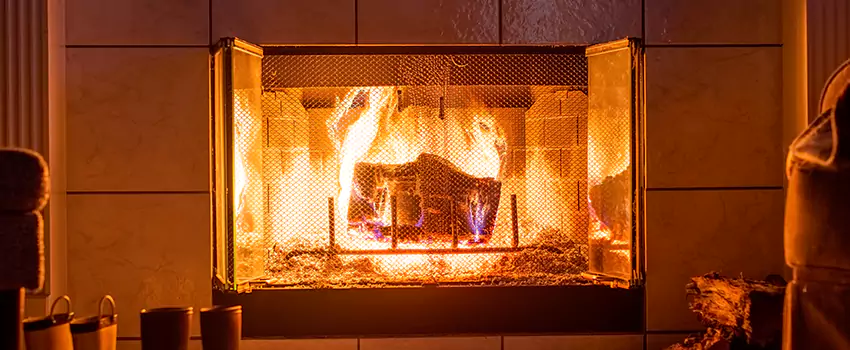 Mendota Hearth Landscape Fireplace Installation in Balch Springs, Texas