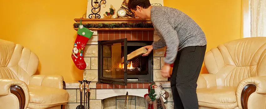Rusted Metal Fireplace Restoration in Balch Springs, Texas